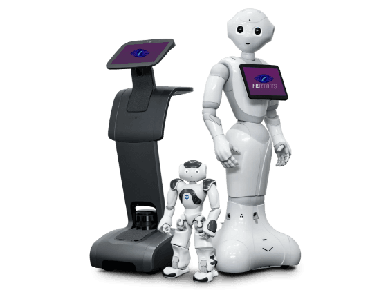 The Pepper, temi and NAO robots