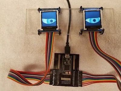 SEB electronic animated eyes