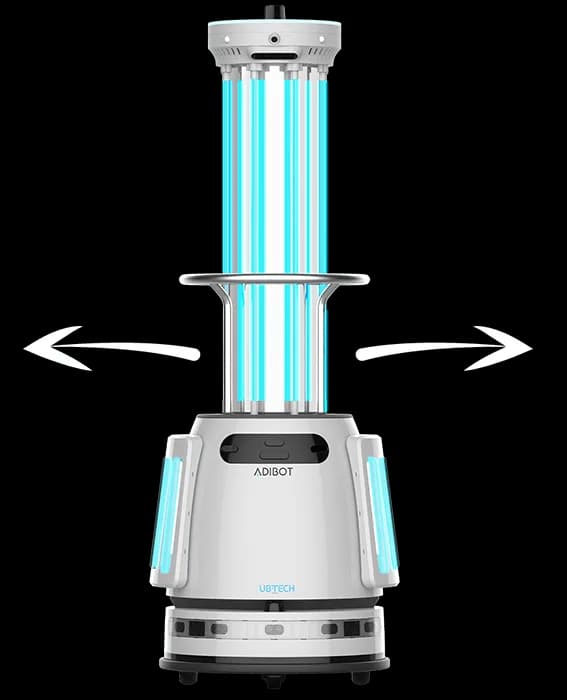 Autonomous UV-C disinfection robot Adibot-A