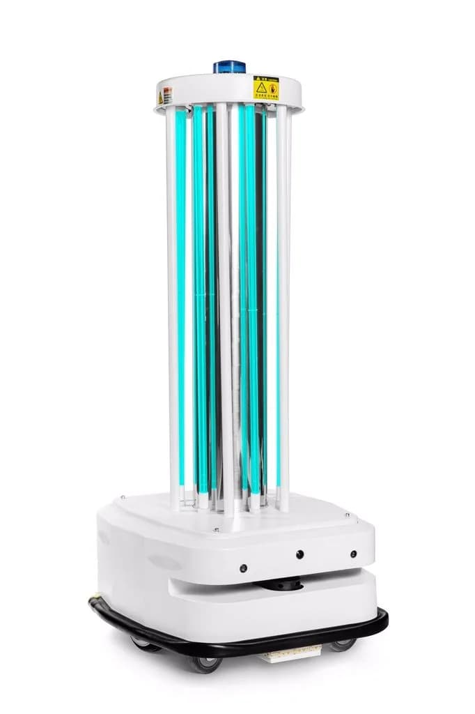 Autonomous UV-C disinfection robot