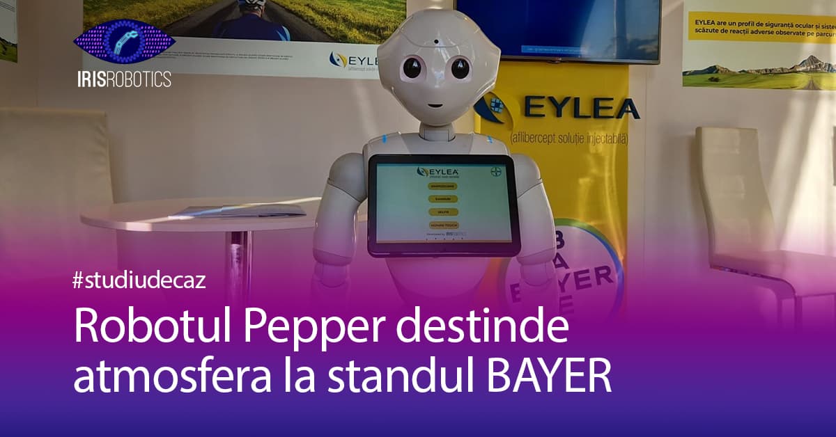 Případová studie: robot Pepper uvolnil atmosféru na stánku BAYER