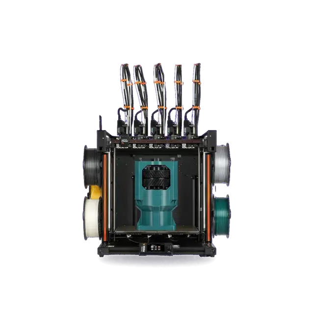 The Original Prusa XL+ 3D printer with 5 toolheads